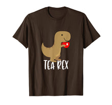 Load image into Gallery viewer, Tea Rex T-Shirt Tshirt Funny Cute Tyrannosaurus Dino Tee