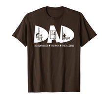 Load image into Gallery viewer, Dad The Ironworker Myth Legend Fathers Day Gift Tshirt