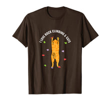 Load image into Gallery viewer, Rock Climbing Cat Tshirt Cute Birthday Gift Lover Shirt
