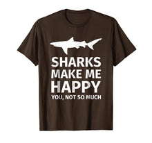 Load image into Gallery viewer, Shark Gifts for Shark Lovers - Funny Sharks Happy T-Shirt