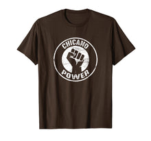 Load image into Gallery viewer, Retro Chicano Power with distressed look t-shirt
