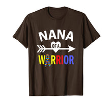 Load image into Gallery viewer, Autism Nana Shirt, Nana Of A Warrior Autism Grandma T-Shirt