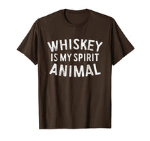Load image into Gallery viewer, Whiskey Is My Spirit Animal T-Shirt Drinking Gift Shirt