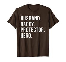 Load image into Gallery viewer, Husband daddy protector hero T Shirt cool father dad tee
