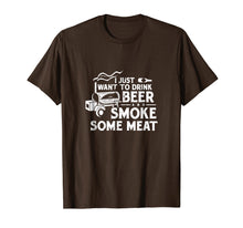 Load image into Gallery viewer, BBQ Smoking Pitmaster Shirt Gift Drink Beer Smoke Meat