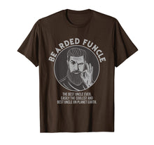 Load image into Gallery viewer, Bearded Funcle Best Coolest Uncle Ever T-Shirt