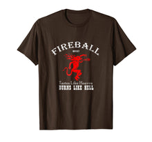 Load image into Gallery viewer, Fireball Whisky Bottle Wine Tastes like Heaven Tshirt