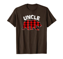 Load image into Gallery viewer, Red Plaid Uncle Bear Buffalo Matching Family Pajama T-Shirt