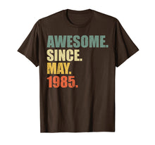 Load image into Gallery viewer, Awesome since May 1985 T-Shirt Vintage 34th Birthday gift