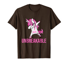 Load image into Gallery viewer, Unicorn Dabbing Breast Cancer Warrior Shirt