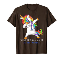 Load image into Gallery viewer, Every Life Has Value Child Abuse Awareness Shirt