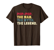Load image into Gallery viewer, Mens Pop-Pop The Man The Myth The Legend Gift Shirt Grandpa