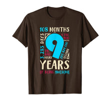 Load image into Gallery viewer, 9th Birthday Gifts Son Daughter Nine 9 Year Old Boys Girls T-Shirt