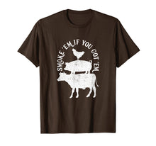 Load image into Gallery viewer, Smoke Em If You Got Em Funny BBQ Barbecue Tee Shirt, White