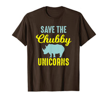 Load image into Gallery viewer, Save The Chubby Unicorns Shirt - Funny Rhino Tshirt