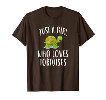 Load image into Gallery viewer, Just A Girl who loves TORTOISES T-Shirt Funny TORTOISE Tee