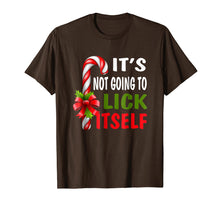 Load image into Gallery viewer, It's Not Going To Lick Itself Christmas Candy Cane T Shirt