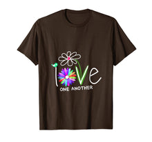 Load image into Gallery viewer, Hippie Daisy Flower Bird Love One Another T-Shirt
