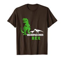 Load image into Gallery viewer, Grandpasaurus T shirt T rex Grandpa Saurus Dinosaur Men Dad