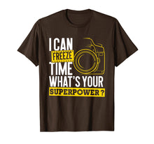 Load image into Gallery viewer, I Can Freeze Time Superpower - Photographer Camera T-Shirt