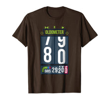 Load image into Gallery viewer, Oldometer 80 T-Shirt 80th Birthday Gift Men Women Shirt