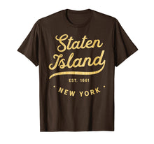 Load image into Gallery viewer, Classic Retro Vintage Staten Island Woodgrain NYC T-Shirt