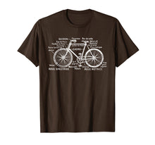 Load image into Gallery viewer, Vintage French Diagram of a Bicycle T-shirt Tee