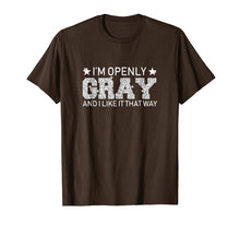 Load image into Gallery viewer, Openly GREY Openly Gray Tee Grey Hair Pride Go Natural