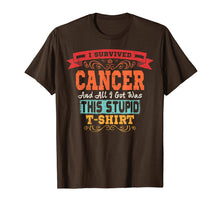 Load image into Gallery viewer, Cancer T Shirt Retro Awareness Survivor Gift