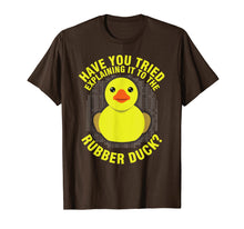 Load image into Gallery viewer, Funny Programming Rubber Duck Shirt for Debugger & Coder