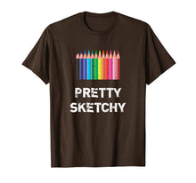 Load image into Gallery viewer, Pretty Sketchy Distressed Artist T-Shirt