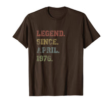 Load image into Gallery viewer, Legend Since April 1976 43rd Birthday 43 Years Old TShirt