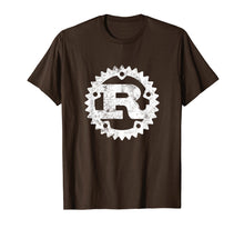 Load image into Gallery viewer, Rust Programming logo t-shirt distressed