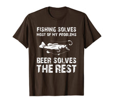 Load image into Gallery viewer, Fishing And Beer Funny Fisherman Father's Day Gift Tee Shirt