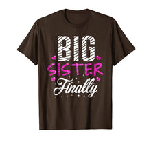 Load image into Gallery viewer, Big Sister Finally Pregnancy Baby Announcement T-Shirt