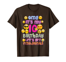 Load image into Gallery viewer, Emoji Shirt For Girls Birthday 10 Ten Year Old Emoji Fun