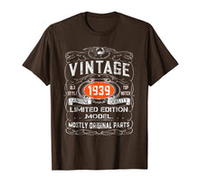 Load image into Gallery viewer, Vintage 1939 T-Shirt - 80th birthday gift shirt