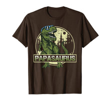 Load image into Gallery viewer, Papasaurus T-shirt, Fathers Day Gifts, Gifts for daddy