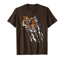 Load image into Gallery viewer, Bengal Tiger Face t-shirt Spirit animal Tiger paw print