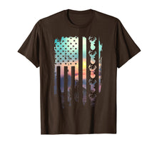 Load image into Gallery viewer, Deer Hunting And America Flag TShirt Hunting Lover Gift
