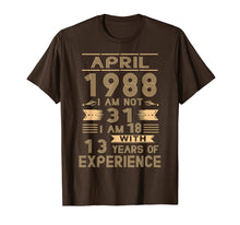 Load image into Gallery viewer, April 1988 I Am Not 31 I Am 18 With 13 Years Of Experience
