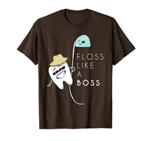Load image into Gallery viewer, Floss Like a Boss Funny Dentist Teeth Dental T-Shirt