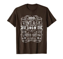 Load image into Gallery viewer, Made In 1919 100 Years Old Vintage 100th Birthday Gift Shirt