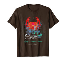 Load image into Gallery viewer, CANCER CRAB T Shirt Star Sign Birthday Horoscope Astrology