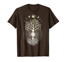 Load image into Gallery viewer, Phases of the Moon Tree Shirt