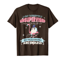 Load image into Gallery viewer, I'm Currently Unsupervised Flamigo Tshirt - Funny Gift