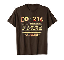Load image into Gallery viewer, Air Force Alumni DD-214 Vintage American Flag T-Shirt