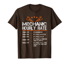 Load image into Gallery viewer, Funny Mechanic Hourly Rate Gift Shirt Labor Rates T-Shirt