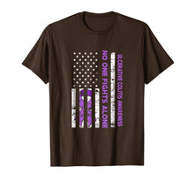 Load image into Gallery viewer, No One Fights Alone Flag USA Ulcerative Colitis Awareness