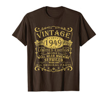Load image into Gallery viewer, 1949 Vintage 70th Birthday All Original Parts Gift T Shirt